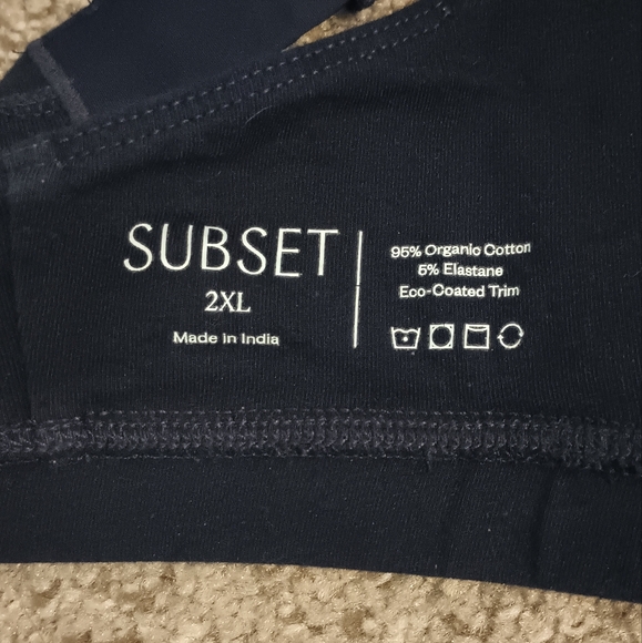 Subset organic cotton keyhole bra 2XL navy blue - Picture 7 of 7